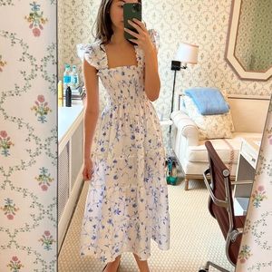 Hill House Ellie Nap Dress Blue Botanical
